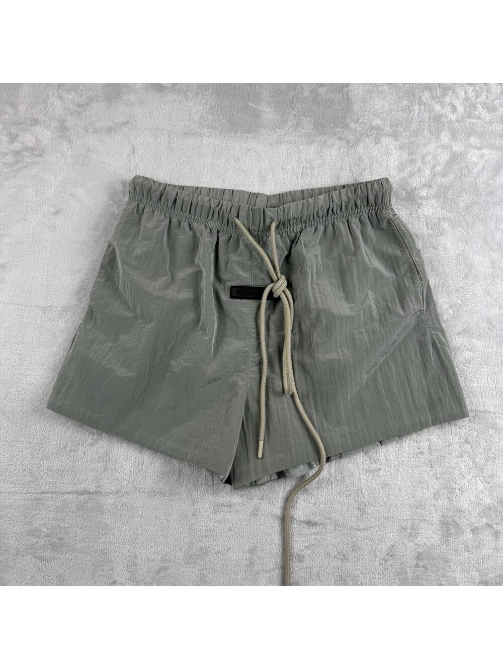 Fear of God Essentials Nylon Shorts Women Small drawstring Streetwear Y2K Relax